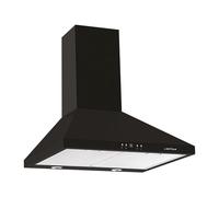 Airlux AHP675BK - Hotte - hotte décorative - largeur : 60 cm - profondeur : 50 cm - evacuation & recyclage - noir mat Noir mat G