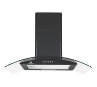 Hotte décorative - CONTINENTAL EDISON - CEH60GB2 - Classe A - 60 x 47 x 50,84 cm - Noir / Verre