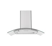 Hotte décorative Continental Edison - L60 cm - inox verre