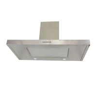 Hotte décorative - DE DIETRICH - DHD748XM - 4 vitesses - Éclairage halogène 20W - Filtre charbon actif