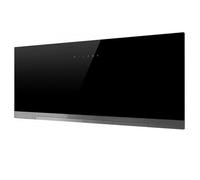 Hotte décorative Elica Aplomb BL/A/90 - Verre noir