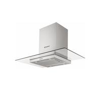 Hotte décorative ilot central CANDY CVMI 900 X - Blanc - Débit d'evacuation maximum 620 - LED