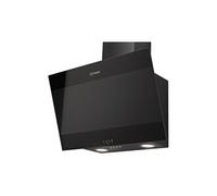 INDESIT Hotte Décorative incliné aspirante noire Largeur 60cm Débit d'air 647m3/h
