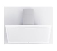 Hotte décorative inclinée 120cm 808m3/h verre blanc 7841
