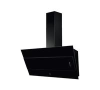 Hotte décorative inclinée 90cm 600m3/h noir Electrolux lfv319k noir, Noir G