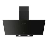 Hotte décorative inclinée CONTINENTAL EDISON CEHDI90B 90 cm 418 m3/h LED Noir A+++ Noir
