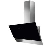 Electrolux Hotte décorative murale inclinée LFV619Y 90 cm 700 m³/h 63 dB Noir/Inox