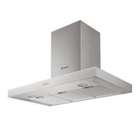 Hotte décorative murale 90cm 65db 571m3/h inox Candy cmb955x inox, Inox G