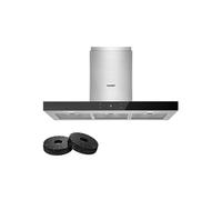 Hotte Aspirante Tactile 90cm Comfee - Classe A+++ - 650 m³/h - 4 Vitesse - Filtre à Charbon - LED Affichage - En Inox Noir