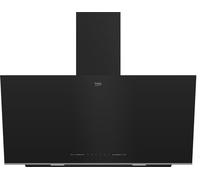 Beko Hotte décorative murale BHCA96641BFBHS Noir 712 m³/h 300 W