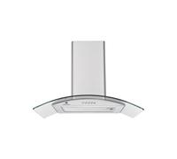 Hotte décorative - CONTINENTAL EDISON - CEH60GS2 - Classe A - 60 x 47 x 50/84 cm - Inox / Verre