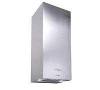 Hotte décorative murale cube BELDEKO Dolomite XS - Inox - Débit jusqu’à 700 m³/h - 4 vitesses + télécommande - Format compact 36 × 40 × 79 cm - Marque française