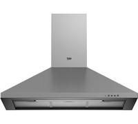 Beko CWB9441XNH - Hotte - hotte décorative - largeur : 89.8 cm - profondeur : 49 cm - evacuation & recyclage - acier inoxydable Inox, Inox G