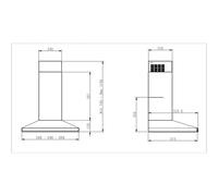 Hotte décorative murale De Dietrich DHP2962BX