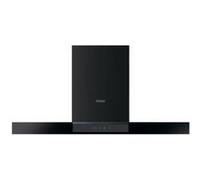 Hotte Décorative Murale Haier I-Clean Series 4 HATS9DCS56B Ventilateur 250W 230V 60dB 746m³/h Acier Inoxydable Verre Noir Noir G