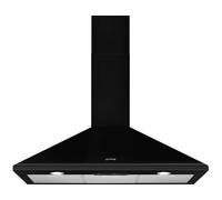 Smeg KSED95NEE hotte Montée au mur Noir 595 m³/h