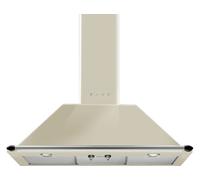 Smeg Hotte décorative murale KT90PE 90 cm Crème