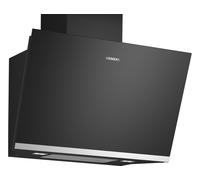 Siemens Hotte décorative inclinée 80cm 432m3/h noir - LC81KAN60