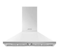 HOTTE DECORATIVE MURALE PORTOFINO, 120 CM, PYRAMIDALE Blanc / Inox G