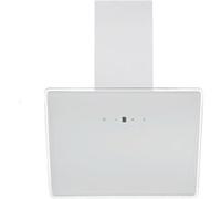 Hotte inclinée Respekta/Hotte inclinée 60 cm/Boîtier en métal avec écran en verre blanc/Fonction d'extraction et de recyclage d'air / CH111060WA++ / A++ / 53-68 dB