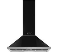 Hotte décorative murale Smeg KPF9BL Noir/inox G