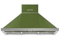 Hotte decorative murale Smeg KPF9OG - Hotte aspirante Pyramide - largeur 90 cm - Débit d'air maximum (en m3/h) : 797 - Niveau sonore Décibel mini. / maxi. (en dBA) : 50 / 72