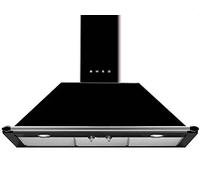 Hotte decorative murale Smeg KT90BLE - Hotte aspirante Pyramide - largeur 90 cm - Débit d'air maximum (en m3/h) : 788 - Niveau sonore Décibel mini. / maxi. (en dBA) : 50 / 70