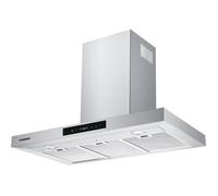 Hotte décorative ROSIERES RTS9DCX/H - L 90 cm - 602 m3/h - 3 vitesses - Classe A - Inox + verre noir