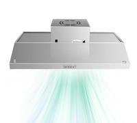 Hotte D'extraction De Service De Restaurant De Cuisine Commerciale, Hotte D'extraction Murale En Acier Inoxydable Avec Filtres De Hotte À Déflecteur, Luminaires À Haute Température ( Color : 120*80*45