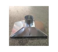 Hotte d'extraction haute performance en acier inoxydable - Collecteur de fumées industriel pour soudage, laser, contrôle des poussières, installation facile, personnalisable (16 cm/6,3 po, 50 x 40 c