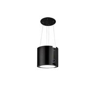 Klarstein Hotte d'îlot Skyfall Smart Ø45 cm recirculation d'air 402 m³/h LED Noir G