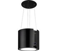 Hotte d'îlot Skyfall Smart Ø45 cm recirculation d'air 402 m³/h LED noire Noir G
