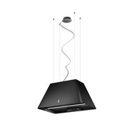 ÉLICE IKONA LIGHT BL/F/60 HOTTE ÎLE FILTRANTE NOIRE EFFET SOFT TOUCH