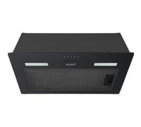 HOTTE ENCASTRABLE - GROUPE FILTRANT NOIR 52 CM - 335 m3/h - Evacuation ou Recyclage - Filtres à Charbon Inclus - BELDEKO