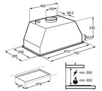 Hotte Groupe filtrant Electrolux LFG517X - Acier inoxydable