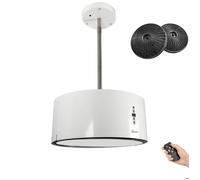 Hotte îlot 50 cm Gurari GCH I 237 50 WH N design élégant en blanc • Hotte suspendue • 860 m³/h • Télécommande • Recyclage