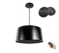 Hotte îlot 50 cm Gurari GCH I 237 50 WH N design élégant en Noir • Hotte suspendue • 860 m³/h • Télécommande • Recyclage