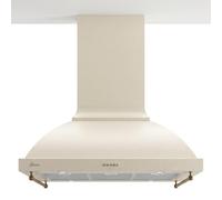 Hotte îlot 90 cm GURARI GCH I 069 BG N Crème Rétro • Hotte suspendue cuisine 1000 m³/h • Évacuation & Recyclage