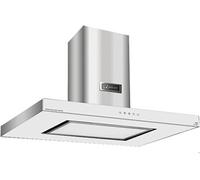 Hotte îlot - - AI 9434 W Eco - 90 cm - 1250 m³/h - Verre et Acier inoxydable