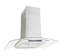 vidaXL Hotte îlot avec écran tactile LCD et capteur 90 cm 756 m³/h LED