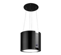 Hotte îlot connectée Klarstein Skyfall - Inox noir - Ø45cm - Niveau de bruit minimum 70 dB - Recyclage