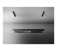 Hotte Ilot ultra slim FALMEC LIGHT2720, 175cm, Commandes Electroniques retro-eclairees, Finition noire, Technologie Multi Air, moteurs 4 vitesses, Puissance acoustique max = 61dB, Eclairage LED, Noir