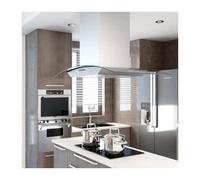 Hotte îlot - VIDAXL - 90 cm - Acier inoxydable - 756 m³/h - Éclairage LED