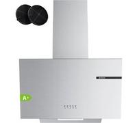 Hotte inclinée 60cm 3 vitesses 600 m3/h recyclage ou evacuation inox CD6765AS