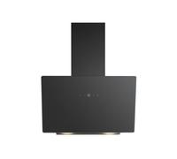 Bomann, Hotte Inclinée à LED Noir DU7611-G, 60 cm, Système de Ventilation Périphérique, Débit d'Air 578 m³/h, Commande Tactile avec Écran et Éclairage LEDBlanc Chaud, Filtre à Graisse Lavable