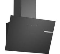 Hotte inclinée en verre noir Bosch DWK65DK60, 60 cm