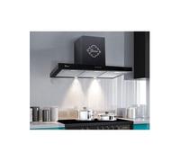 Hotte Murale Gurari 462 BL 9 Pr Noir 90 cm - Hotte Cuisine Puissante 1000 m³/h