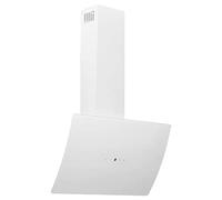 vidaXL Hotte murale 60 cm Acier et verre trempé Blanc G