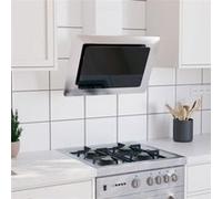 Vidaxl Hotte Murale 60 Cm Acier Inoxydable Et Verre Trempã© Argentã©