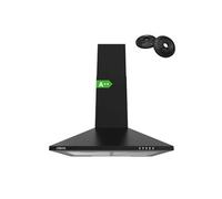 Ciarra hotte aspirante 60cm classe a 370 m3/h avec filtre à charbon